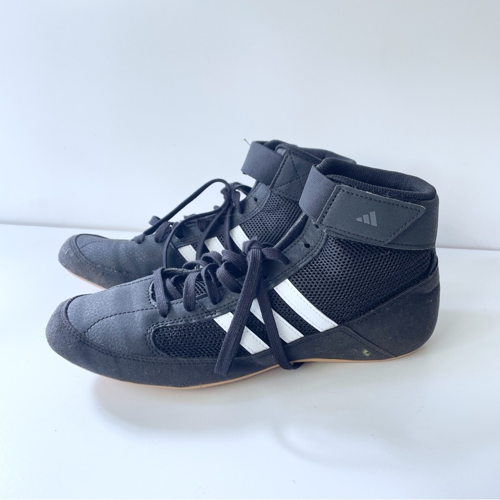 Adidas Men's HVC 2 Wrestling Black White Athletic Shoes Size 7